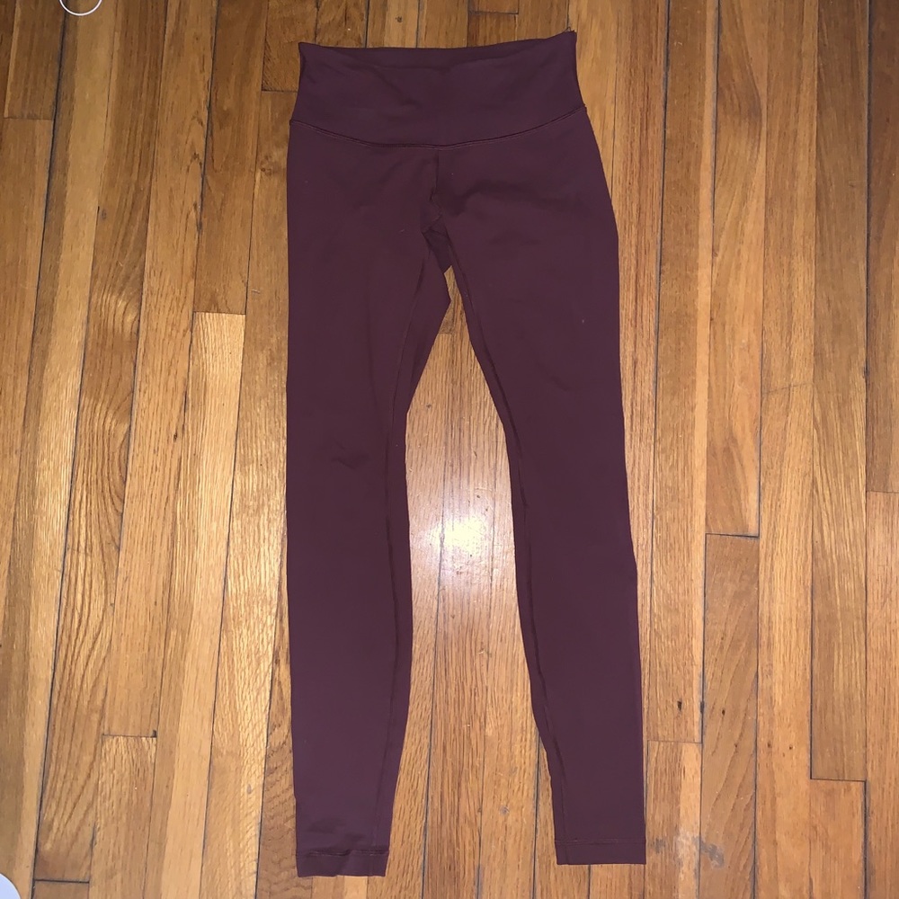Lululemon Burgundy Leggings